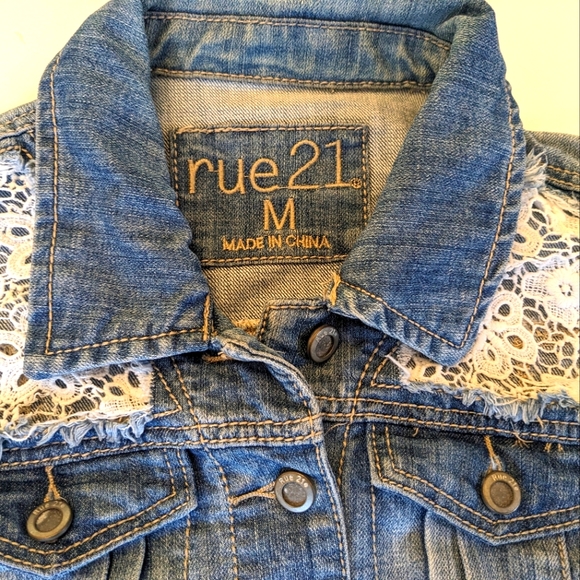 RUE 21 Denim Vest - Picture 2 of 7